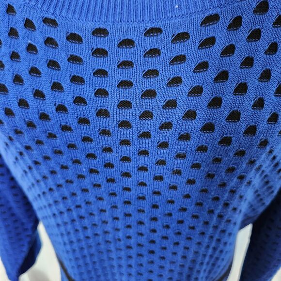 NEW Lane Bryant Womens Sweater Dress Plus Sz 18/20 Black Blue 3/4 Sleeve NWT - Picture 4 of 11